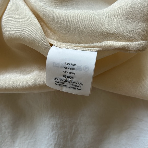 J. Crew Cream Silk Tank Size 4 - Picture 5 of 5